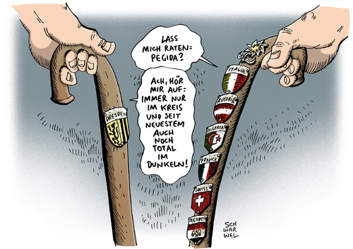 Cartoon: Protest gegen Pegida (medium) by Schwarwel tagged hamburg,köln,münchen,protest,dresden,islamfeindlich,rechts,nazis,pegida,bewegung,karikatur,schwarwel,hamburg,köln,münchen,protest,dresden,islamfeindlich,rechts,nazis,pegida,bewegung,karikatur,schwarwel