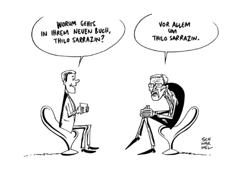 Cartoon: Sarrazin Neues Buch (medium) by Schwarwel tagged sarrazin,thilo,neues,buch,klagemangelnde,meinungsfreiheit,karikatur,schwarwel,sarrazin,thilo,neues,buch,klagemangelnde,meinungsfreiheit,karikatur,schwarwel