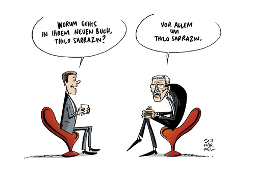 Cartoon: Sarrazin Neues Buch (medium) by Schwarwel tagged sarrazin,thilo,neues,buch,klagemangelnde,meinungsfreiheit,karikatur,schwarwel,sarrazin,thilo,neues,buch,klagemangelnde,meinungsfreiheit,karikatur,schwarwel