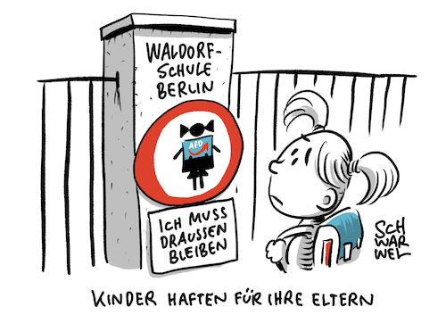 Cartoon: Schule Kind AfD Abgeordneter (medium) by Schwarwel tagged waldorfschule,berlin,schule,schulleitung,schulleiter,kind,schüler,schülerin,afd,abgeordneter,schulverwaltung,politik,rechtsextrem,rechtsextremismus,rechtspopulismus,rechtspopulistisch,rechtspopulisten,lernen,ausländerfeindlich,ausländerfeindlichkeit,rassismus,rassistisch,nationalistisch,antisemitisch,antisemitismus,diskriminierung,ausgrenzung,cartoon,karikatur,schwarwel,waldorfschule,berlin,schule,schulleitung,schulleiter,kind,schüler,schülerin,afd,abgeordneter,schulverwaltung,politik,rechtsextrem,rechtsextremismus,rechtspopulismus,rechtspopulistisch,rechtspopulisten,lernen,ausländerfeindlich,ausländerfeindlichkeit,rassismus,rassistisch,nationalistisch,antisemitisch,antisemitismus,diskriminierung,ausgrenzung,cartoon,karikatur,schwarwel