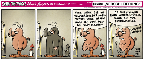 Cartoon: Schweinevogel Verschleierung (medium) by Schwarwel tagged comic,sid,schweinevogel,schwarwel,comicstrip,short,novel,satire,witz,humor,burka,verschleierung,vollverschleierung,kopftuch,dicker,bauch,fett,schwarwel,schweinevogel,sid,comic,comicstrip,short,novel,satire,witz,humor,burka,verschleierung,vollverschleierung,kopftuch,dicker,bauch,fett