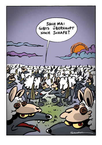 Cartoon: Cartoon von Schwarwel (medium) by Schwarwel tagged schweinevogel,witz,der,woche,iron,doof,schwarwel