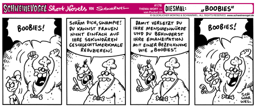 Cartoon: Schweinevogl Boobies (medium) by Schwarwel tagged schwarwel,schweinevogel,boobies,brüste,reizend,swampie,brust,frau,sekundäre,geschlechtsmerkmale,geschlecht,emanzipation,menschenwürde,schwarwel,schweinevogel,boobies,brüste,sex,reizend,swampie,brust,frau,sekundäre,geschlechtsmerkmale,geschlecht,emanzipation,menschenwürde