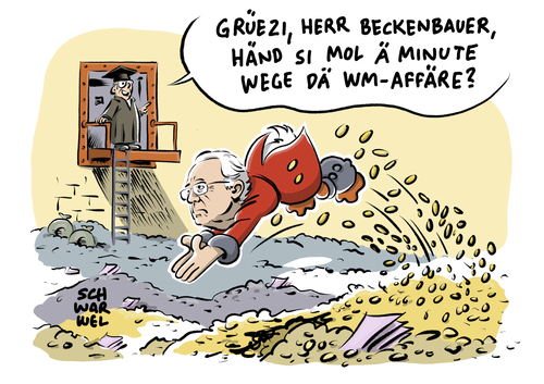 Cartoon: Schweizer Justiz zur WM Affäre (medium) by Schwarwel tagged schweiz,schweizer,justiz,wm,weltmeisterschaft,fußball,affäre,ermettlung,gericht,recht,gesetz,beckenbauer,geldwäsche,untreue,donald,duck,reich,reichtum,geld,richter,karikatur,schwarwel,schweiz,schweizer,justiz,wm,weltmeisterschaft,fußball,affäre,ermettlung,gericht,recht,gesetz,beckenbauer,geldwäsche,untreue,donald,duck,reich,reichtum,geld,richter,karikatur,schwarwel