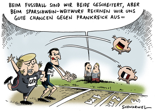 Cartoon: Sparhaushalt (medium) by Schwarwel tagged sparen,haushalt,krise,wirtschaft,finanzen,angela,merkel,bundesregierung,guido,westerwelle,schäuble,von,der,leyen,karikatur,schwarwel