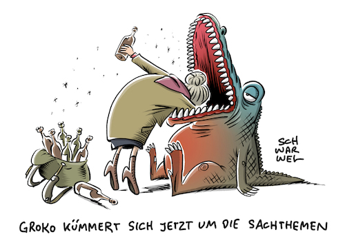 Cartoon: SPD Maaßen Sachthemen (medium) by Schwarwel tagged maaßen,spd,nahles,politik,politiker,deutschland,partei,groko,große,koalition,pflege,alter,rente,cartoon,karikatur,schwarwel,seehofer,bundesinnenminister,innenminister,innenministerium,chemnitz,hetzjagd,rassismus,ausländer,migration,rechtsextrem,rechtsextremismus,rechtspopulismus,verfassungsschutz,verfassungsschutzpräsident,sonderbeauftragter,maaßen,spd,nahles,politik,politiker,deutschland,partei,groko,große,koalition,pflege,alter,rente,cartoon,karikatur,schwarwel,seehofer,bundesinnenminister,innenminister,innenministerium,chemnitz,hetzjagd,rassismus,ausländer,migration,rechtsextrem,rechtsextremismus,rechtspopulismus,verfassungsschutz,verfassungsschutzpräsident,sonderbeauftragter