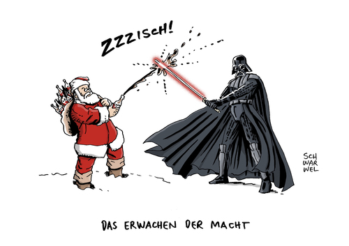 Cartoon: Star Wars Merchandise (medium) by Schwarwel tagged star,wars,merchandise,handel,verkauf,kauf,konsum,milliarden,galaxis,kasse,weihnachtsgeschäft,weihnachten,weihnachtsmann,fieber,usa,film,darth,vder,intergalaktischer,kaufrauschgeorg,lukas,schwerter,karikatur,schwarwel,star,wars,merchandise,handel,verkauf,kauf,konsum,milliarden,galaxis,kasse,weihnachtsgeschäft,weihnachten,weihnachtsmann,fieber,usa,film,darth,vder,intergalaktischer,kaufrauschgeorg,lukas,schwerter,karikatur,schwarwel