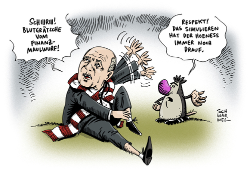 Cartoon: Steueraffäre Hoeneß Maulwurf (medium) by Schwarwel tagged steueraffäre,hoeneß,finanzbehörden,maulwurf,karikatur,schwarwel,affäre,steuern,behörde,finazamt,herr,mauli,steueraffäre,hoeneß,finanzbehörden,maulwurf,karikatur,schwarwel,affäre,steuern,behörde,finazamt,herr,mauli