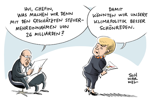 Steuern Merkel Klimapolitik