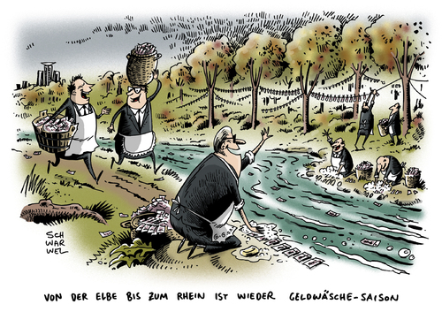 Cartoon: Steueroase Geldwäsche (medium) by Schwarwel tagged steueroase,deutschland,eldorado,geldwäsche,wirtschaft,finanzen,schwarzmarkt,karikatur,schwarwel,geld,politik,steuern,steueroase,deutschland,eldorado,geldwäsche,wirtschaft,finanzen,schwarzmarkt,karikatur,schwarwel,geld,politik,steuern