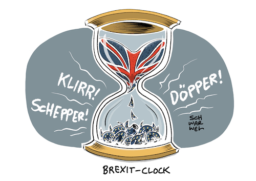 Cartoon: Stockende Brexit Verhandlungen (medium) by Schwarwel tagged brexit,england,großbritannien,engländer,theresa,may,ausstieg,eu,europäische,union,great,britain,verhandlungen,karikatur,schwarwel,brexit,england,großbritannien,engländer,theresa,may,ausstieg,eu,europäische,union,great,britain,verhandlungen,karikatur,schwarwel