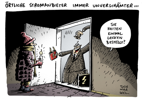 Cartoon: Stromanbieter (medium) by Schwarwel tagged strom,energie,händler,handel,anbieter,energieversorgung,versorgung,haushalt,gefahr,karikatur,schwarwel,strom,energie,händler,handel,anbieter,energieversorgung,versorgung,haushalt,gefahr