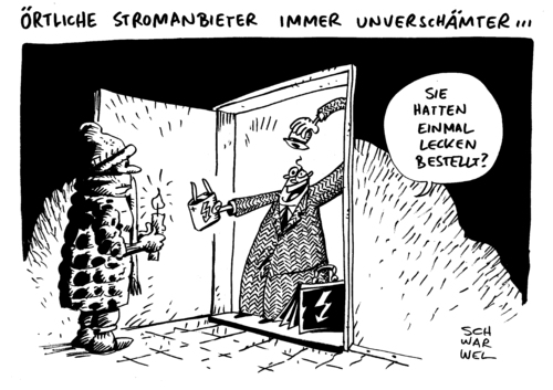 Cartoon: Stromanbieter (medium) by Schwarwel tagged strom,energie,händler,handel,anbieter,energieversorgung,versorgung,haushalt,gefahr,karikatur,schwarwel,strom,energie,händler,handel,anbieter,energieversorgung,versorgung,haushalt,gefahr