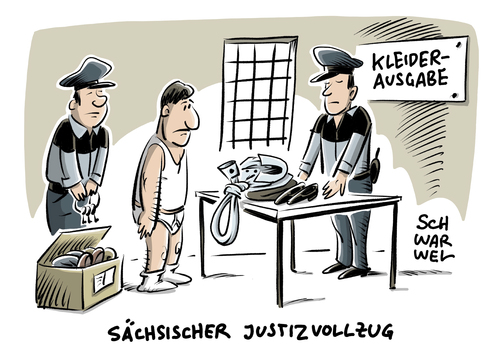 Cartoon: Suizid Al Bakr Justiz Sachsen (medium) by Schwarwel tagged suizid,terrorverdächtiger,al,bakr,terror,justiz,sachsen,chemnitz,selbstmord,mord,jva,suizidgefahr,selbtmordgefahr,syrer,syrien,zelle,gefängnis,straftat,straftaten,sicherheitsbehörde,is,islamischer,staat,karikatur,schwarwel,suizid,terrorverdächtiger,al,bakr,terror,justiz,sachsen,chemnitz,selbstmord,mord,jva,suizidgefahr,selbtmordgefahr,syrer,syrien,zelle,gefängnis,straftat,straftaten,sicherheitsbehörde,is,islamischer,staat,karikatur,schwarwel