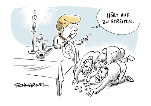 Cartoon: Tafel in Essen Merkel (medium) by Schwarwel tagged sozialpolitik,cdu,spd,union,csu,merkel,bundeskanzlerin,kanzlerin,politik,politikerin,deutschland,partei,parteien,sozial,soziales,arbeit,ehrenamt,wohlfahrt,essener,tafel,bedürftige,obdachlos,obdachlose,arm,armut,reich,reichtum,caritas,flüchtlinge,geflüchtete,flüchtlingskrise,asyl,asylsuchende,essen,nahrung,lebensmittel,wohnungslos,migration,migranten,aufnahmestopp,für,winter,kälte,jörg,sartor,ehrenamtliche,helfer,essenausgabe,nur,deutsche,integration,migrationshintergrund,staatliche,leistungen,hilfsorganisation,lebensmittelspenden,sozialleistungen,flüchtlingszunahme,nazis,nazi,nonazis,rechtsextrem,rechtsextremismus,rassenhass,rassistisch,rassismus,ausländerfeindlichkeit,rechtspopulismus,rechtspopulisten,extremismus,cartoon,karikatur,schwarwel,sozialpolitik,cdu,spd,union,csu,merkel,bundeskanzlerin,kanzlerin,politik,politikerin,deutschland,partei,parteien,sozial,soziales,arbeit,ehrenamt,wohlfahrt,essener,tafel,bedürftige,obdachlos,obdachlose,arm,armut,reich,reichtum,caritas,flüchtlinge,geflüchtete,flüchtlingskrise,asyl,asylsuchende,essen,nahrung,lebensmittel,wohnungslos,migration,migranten,aufnahmestopp,für,winter,kälte,jörg,sartor,ehrenamtliche,helfer,essenausgabe,nur,deutsche,integration,migrationshintergrund,staatliche,leistungen,hilfsorganisation,lebensmittelspenden,sozialleistungen,flüchtlingszunahme,nazis,nazi,nonazis,rechtsextrem,rechtsextremismus,rassenhass,rassistisch,rassismus,ausländerfeindlichkeit,rechtspopulismus,rechtspopulisten,extremismus,cartoon,karikatur,schwarwel