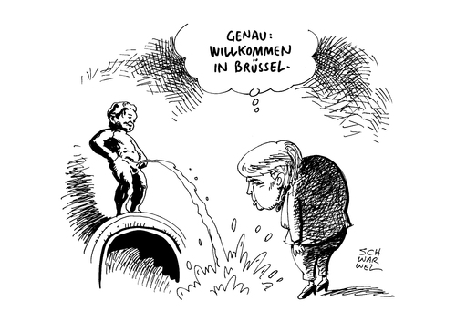 Cartoon: Termin in Brüssel Merkel allein (medium) by Schwarwel tagged termin,in,brüssel,merkel,allein,bemühen,gemeinsame,europäische,asylpolitik,grenzpolitik,asyl,asylsuchende,flüchtlingspolitik,grenze,obergrenze,union,krieg,terror,gewalt,bomben,putin,russland,syrien,karikatur,schwarwel,termin,in,brüssel,merkel,allein,bemühen,gemeinsame,europäische,asylpolitik,grenzpolitik,asyl,asylsuchende,flüchtlingspolitik,grenze,obergrenze,union,krieg,terror,gewalt,bomben,putin,russland,syrien,karikatur,schwarwel