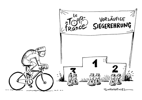 Cartoon: Tour de France Doping (medium) by Schwarwel tagged tour,de,france,doping,experten,radsport,karikatur,schwarwel,tour,de,france,doping,experten,radsport,karikatur,schwarwel