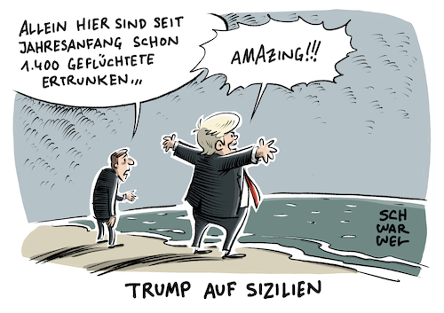 Trump auf Sizilien