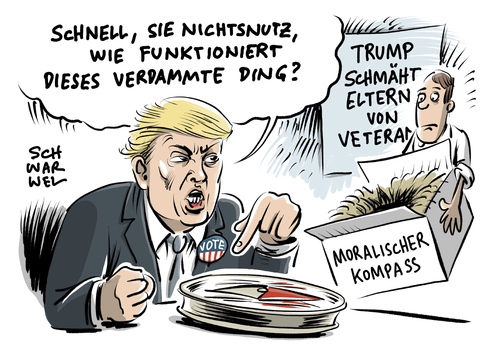 Trump schmäht Eltern Trump schmäht Eltern