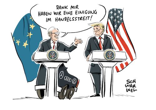 Trump und Juncker Trump und Juncker