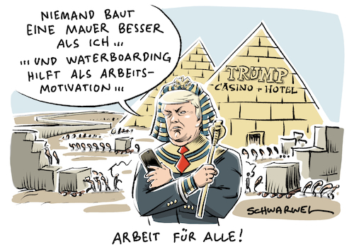 Cartoon: Trumps Mauer zu Mexiko (medium) by Schwarwel tagged trump,donald,mauer,mauerbau,mexiko,us,usa,amerika,präsident,president,arbeit,job,lohn,gehalt,wirtschaft,beschäftigung,karikatur,schwarwel,grenze,grenzmauer,mexikaner,illegale,einwanderer,einwanderung,einwanderungspolitik,trump,donald,mauer,mauerbau,mexiko,us,usa,amerika,präsident,president,arbeit,job,lohn,gehalt,wirtschaft,beschäftigung,karikatur,schwarwel,grenze,grenzmauer,mexikaner,illegale,einwanderer,einwanderung,einwanderungspolitik