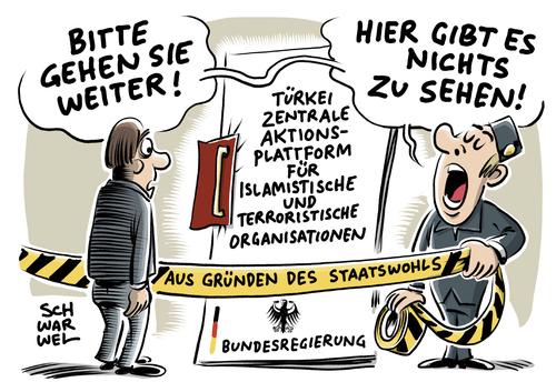 Cartoon: Türkei Terrorunterstützer (medium) by Schwarwel tagged bericht,anfrage,die,linke,bundesregierung,einstufung,türkei,terrorunterstützer,terror,gewalt,terrorismus,aktionsplattform,is,islamischer,staat,islam,islamistisch,organisationen,karikatur,schwarwel,bericht,anfrage,die,linke,bundesregierung,einstufung,türkei,terrorunterstützer,terror,gewalt,terrorismus,aktionsplattform,is,islamischer,staat,islam,islamistisch,organisationen,karikatur,schwarwel