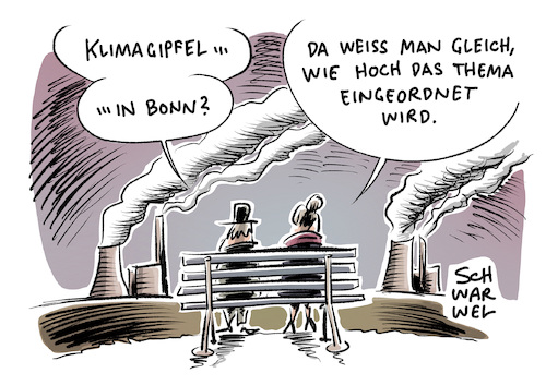 Cartoon: UN Klimakonferenz 2017 (medium) by Schwarwel tagged un,vereinte,nationen,klimakonferenz,klimagipfel,gipfel,cop,23,bonn,deutschland,umwelt,natur,umweltzerstörung,kyoto,protokoll,globale,erderwärmung,globalisierung,klimaabkommen,co2,gehalt,umweltflüchtlinge,kohleausstieg,karikatur,schwarwel,un,vereinte,nationen,klimakonferenz,klimagipfel,gipfel,cop,23,bonn,deutschland,umwelt,natur,umweltzerstörung,kyoto,protokoll,globale,erderwärmung,globalisierung,klimaabkommen,co2,gehalt,umweltflüchtlinge,kohleausstieg,karikatur,schwarwel