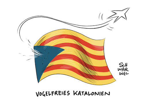 Cartoon: Unabhängigkeitsstreit Katalonien (medium) by Schwarwel tagged katalonien,katalanisch,parlament,puigdemont,spanien,regierung,madrid,unabhängigkeit,freiheit,politik,politiker,karikatur,schwarwel,macht,entmachtung,katalonien,katalanisch,parlament,puigdemont,spanien,regierung,madrid,unabhängigkeit,freiheit,politik,politiker,karikatur,schwarwel,macht,entmachtung