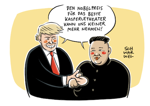 USA und Nordkorea Trump und Kim
