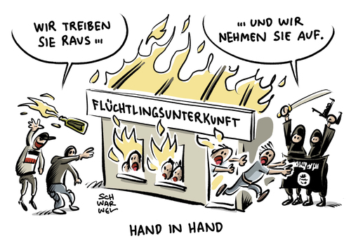 Cartoon: Verfassungsschutz Islamisten (medium) by Schwarwel tagged verfassungsschutz,is,islam,islamisten,islamischer,staat,flüchtlinge,geflüchtete,asylunterkunft,asylantenheim,flüchtlingsunterkunft,karikatur,schwarwel,molotow,rechts,nazi,rechtsextrem,rechtsextremismus,flüchtlingskrise,flüchtlingspolitik,krieg,terror,rekrutierungsversuche,rekrutierung,radikal,radikalisieerung,flüchtlingsheim,salafisten,werbung,daten,datenschutz,verfassungsschutz,is,islam,islamisten,islamischer,staat,flüchtlinge,geflüchtete,asylunterkunft,asylantenheim,flüchtlingsunterkunft,karikatur,schwarwel,molotow,rechts,nazi,rechtsextrem,rechtsextremismus,flüchtlingskrise,flüchtlingspolitik,krieg,terror,rekrutierungsversuche,rekrutierung,radikal,radikalisieerung,flüchtlingsheim,salafisten,werbung,daten,datenschutz