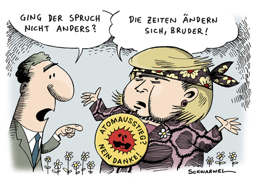 Cartoon: Versteigerung Atomkraftwerk (medium) by Schwarwel tagged angela,merkel,atom,atomkraftwerk,ausstieg,deutschland,politik,umwelt,umweltschutz,natur,staatschulden,schulden,generation,gesellschaft,kinder,gefahr,laufzeit,konzern,karikatur,schwarwel