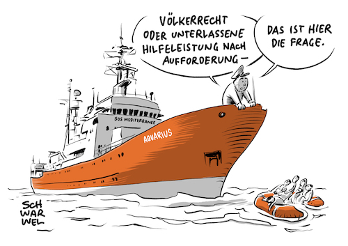 Völkerrecht gegen Seerecht