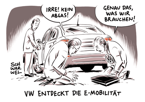 VW entdeckt die EMobilität VW entdeckt die EMobilität