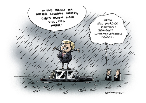 Cartoon: Wahl Versprechen Merkel (medium) by Schwarwel tagged wahl,versprechen,merkel,kindergeld,rente,straßen,alles,besser,mehr,politik,wahlkampf,karikatur,schwarwel,wahl,versprechen,merkel,kindergeld,rente,straßen,alles,besser,mehr,politik,wahlkampf,karikatur,schwarwel