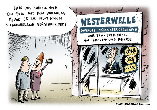 Cartoon: Westerwelle Abstiegskampf (medium) by Schwarwel tagged westerwelle,guido,abstieg,kampf,dubios,transfer,geschäft,politik,politiker,deutschland,regierung,staat,fdp,partei,chef,rückzug,amt,vizekanzler,minister,karikatur,schwarwel,guido westerwelle,kampf,transfer,geschäft,deutschland,regierung,rückzug,amt,vizekanzler,minister,partei,fdp,guido,westerwelle