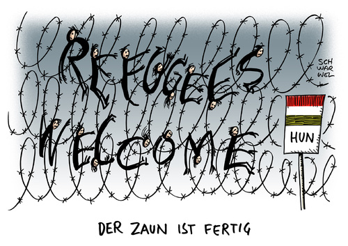 Zaun gegen Flüchtlinge Ungarn Zaun gegen Flüchtlinge Ungarn