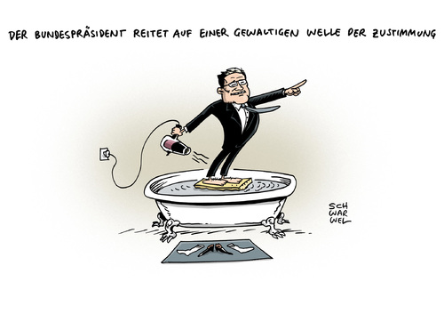Zufrieden mit Gaucks Arbeit Zufrieden mit Gaucks Arbeit