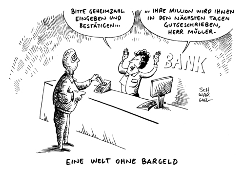 Cartoon: Zuwanderer deutsch sprechen (medium) by Schwarwel tagged zwist,streit,bares,bargeld,geld,money,moneten,kreditkarte,plädoer,ökonom,wirtschaft,finanzen,karikatur,schwarwel,abschaffung,zwist,streit,bares,bargeld,geld,money,moneten,kreditkarte,plädoer,ökonom,wirtschaft,finanzen,karikatur,schwarwel,abschaffung