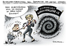 Cartoon: Altersvorsorge (small) by Schwarwel tagged bundesministerin,arbeit,minister,von,der,leyen,selbstständige,altersvorsorge,versicherung,rente,karikatur,schwarwel