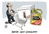 Cartoon: Bayer will Monsanto kaufen (small) by Schwarwel tagged bayer,kauf,monsanto,konzern,glyphosat,unkraut,unkrautvernichter,roundup,saatgutkonzern,saatgut,chemieriese,agra,agrar,agrargeschäft,gentechnik,gentechnisch,krebs,krebserregend,landwirtschaft,garten,gartenbau,unkrautbekämpfung,pflanzenschutzmittel,karikatu