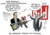 Cartoon: Bild Hilfsaktion in der Kritik (small) by Schwarwel tagged bild,hilfsaktion,in,der,kritik,chef,kai,diekmann,waffen,terror,gewalt,heckler,koch,geschenk,wir,helfen,hilfe,aktion,kampagne,karikatur,schwarwel,gewehr,pannengewehr,waffenproduzent,sturmgewehr,g36