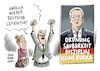 Cartoon: Deutsche Leitkultur (small) by Schwarwel tagged deutsche,leitkultur,stimmungsmache,innenminister,de,maiziere,zehn,punkte,katalog,leitkulstur,deutshcland,politiker,politik,ordnung,sauberkeit,disziplin,burka,karikatur,schwarwel