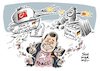 Cartoon: Deutsche Waffenlieferung (small) by Schwarwel tagged deutsche,waffenlieferung,waffen,waffe,deutschland,türkei,syrien,kurden,panzer,krieg,terror,zerstörung,terrorangriff,ankara,erdogan,sigmar,gabriel,waffenexport,waffenexporte,rüstungsexport,rüstungsexporte,nordsyrien,assad,militär,militärgewalt,rakete,raketen,panzerabwehrraketen,peschmerga,aufrüstung,rüstungsdeal,rüstungsabkommen,terrorist,terroristen,kampf,kämpfer,freiheitskämpfer,angriffskrieg,afrin,aleppo,rüstungspolitik,is,islamischer,staat,miliz,karikatur,schwarwel