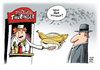 Cartoon: Die Linke Ministerpräsident (small) by Schwarwel tagged rot,grün,partei,deutschland,politik,sed,nachfolgepartei,die,linke,thüringen,ministerpräsident,karikatur,schwarwel,banana,hot,dog,imbiss,wurst,natur,pflanze,umwelt,bio