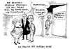 Cartoon: Flüchtlingsbehörde Leitung Wei (small) by Schwarwel tagged bamf,flüchtlingsbehörde,leitung,weise,arbeitsagentur,chef,merkel,gabriel,bundesamt,karikatur,schwarwel
