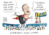 Cartoon: Gesundheitsminister Jens Spahn (small) by Schwarwel tagged gesundheitsminister,jens,spahn,cdu,minister,ministerium,gesundheit,gesund,krank,krankheit,recht,und,ordnung,sicherheit,hartz,iv,von,400,eur,leben,abtreibung,frau,schwangerschft,körper,schwangerschaftsabbruch,rechtsstaat,staat,regierung,regierungsbildung,groko,große,koalition,demokratie,polizei,diktatur,vertrauen,rechtsfreie,räume,drogen,drogendealer,drogenszene,politik,politiker,deutschland,gesundheitspolitik,essener,tafel,armut,arm,konservativ,innenminister,ikea,kinderspielland,spielsplatz,bällebad,cartoon,karikatur,schwarwel