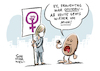 Cartoon: Gleichberechtigung Frauentag (small) by Schwarwel tagged gender,pay,gap,gleichberechtigung,gleichstellung,patriarchat,feminismus,feministin,frauentag,lohngleichheit,blumen,ungleichheit,diskriminierung,lohnungleichheit,benachteiligung,gendern,gendersternchen,frau,frauen,cartoon,karikatur,schwarwel