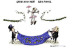 Cartoon: Griechischer Seiltanz (small) by Schwarwel tagged karikatur schwarwel griechenland seiltanz bitte finanzhilfen