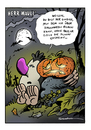 Cartoon: Halloween (small) by Schwarwel tagged halloween schwarwel cartoon witz witzig geist kuerbis herr mauli orange