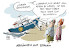 Cartoon: Identitären Schiff Zypern (small) by Schwarwel tagged karikatur,schwarwel,flüchtlingshilfswerk,menschenschmuggel,schmuggel,schmuggler,flüchtlinge,geflüchtete,flüchtlingspolitik,flüchtlingskrise,schiff,seenot,notruf,mittelmeer,flüchtlingsroute,schlepper,zypern,libyen,syrien,flucht,dfend,europe,identitär,identitären,kampagnenschiff,identitäre,bewegung,rechts,nazi,rechtspopulismus,rechtsextrem,aktivist,kapitän,schlepperbanden,schlepperverdacht,küstenwache,flüchtlingsboote,seenotrettung,neonationalistisch,islam,islamfeindlich,radikal,radikalisierung,ausländerfeindlich,asyl,asylanten,ngo